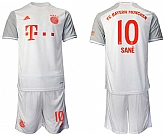 2020-21 Bayern Munich 10 SANE Away Soccer Jersey,baseball caps,new era cap wholesale,wholesale hats